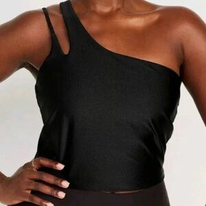 Old Navy Women’s Light Support PowerSoft Long-Line Sports Bra Black Size XXL